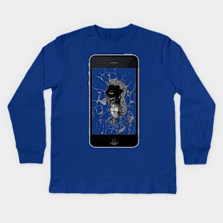 spooky phone Kids Long Sleeve T-Shirt